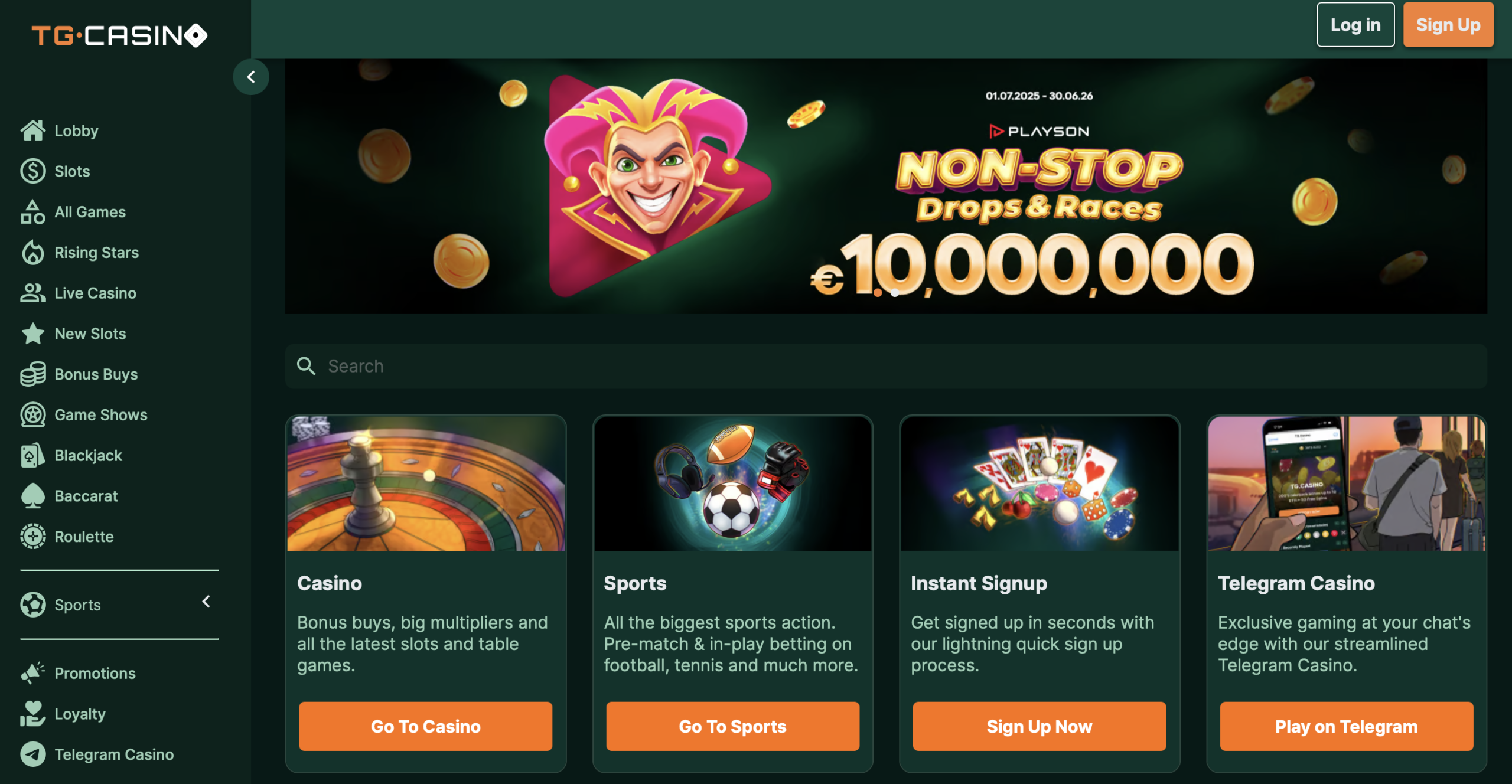 TG Casino - Cassino Estrangeiro Integrado ao Telegram com 5.000+ Jogos